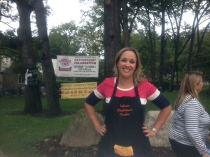 JLP President Tyson Newton Stephens volunteering at PCC Pumpkin Festival